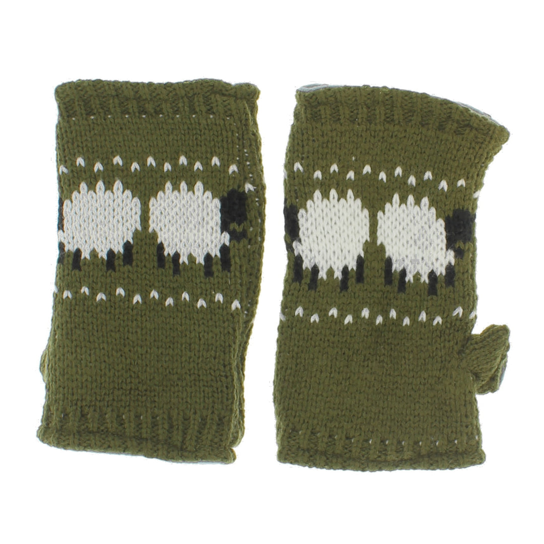 Green Sheep Handwarmers
