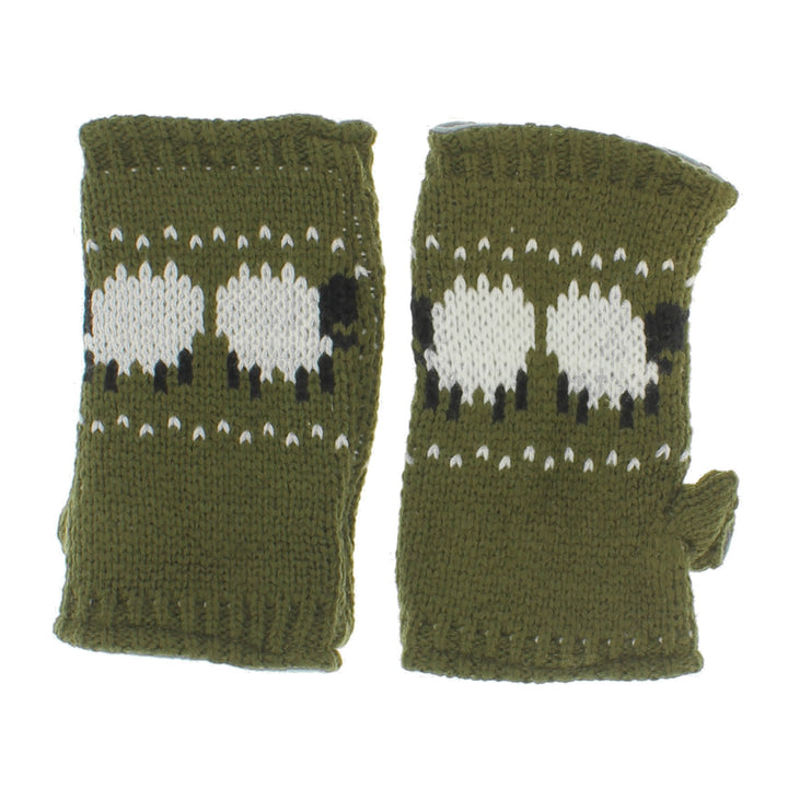 Green Sheep Handwarmers