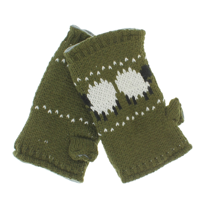 Green Sheep Handwarmers