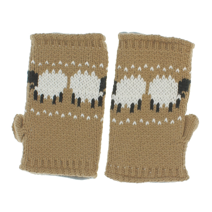 Beige Sheep Handwarmers