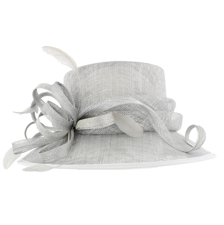 Silver Bridget Sinamay Hat, from Elegance by Boardmans