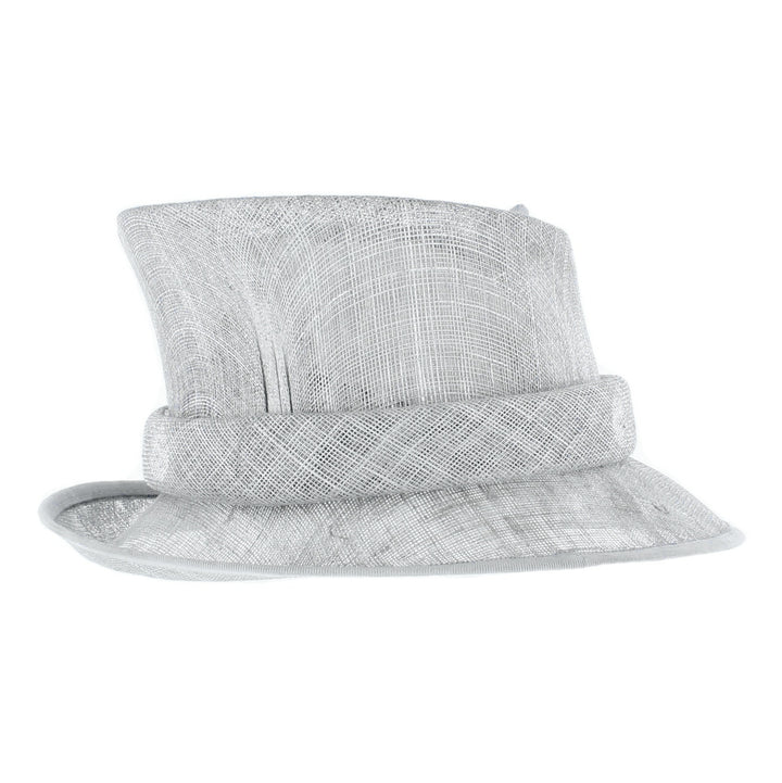 Silver Small Brim Victoria Sinamay Hat, from Elegance by Boardmans