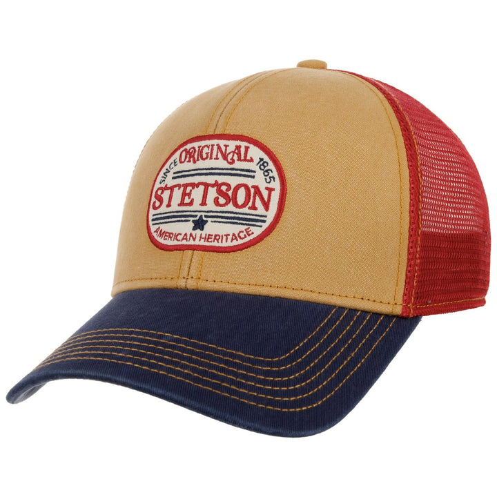 Stetson Vintage Since 1865 Baseball Trucker Cap Adjustable Snapback