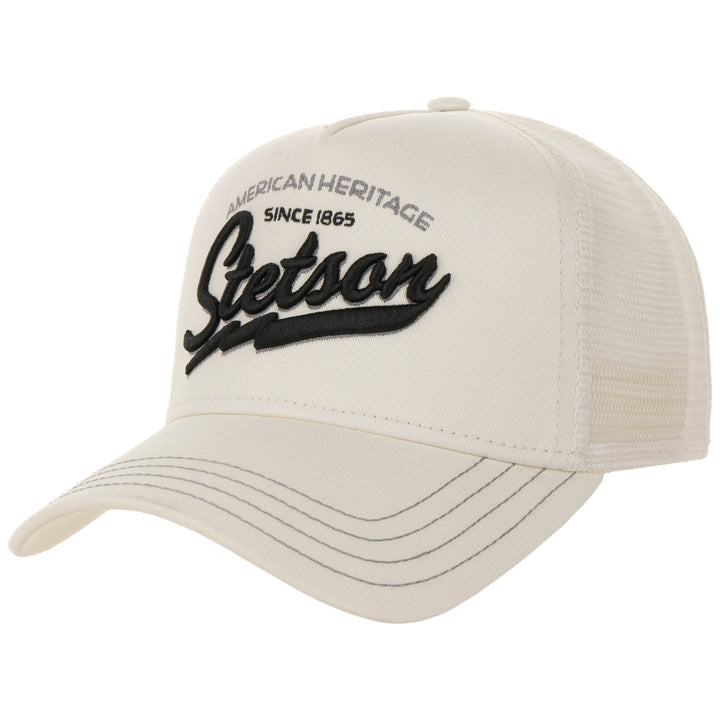 Stetson American Heritage Off-White Trucker Baseball Cap