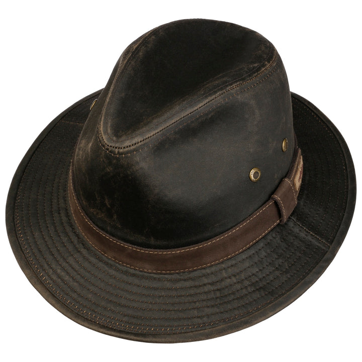 Stetson Traveller Cloth Hat in Brown UPF80