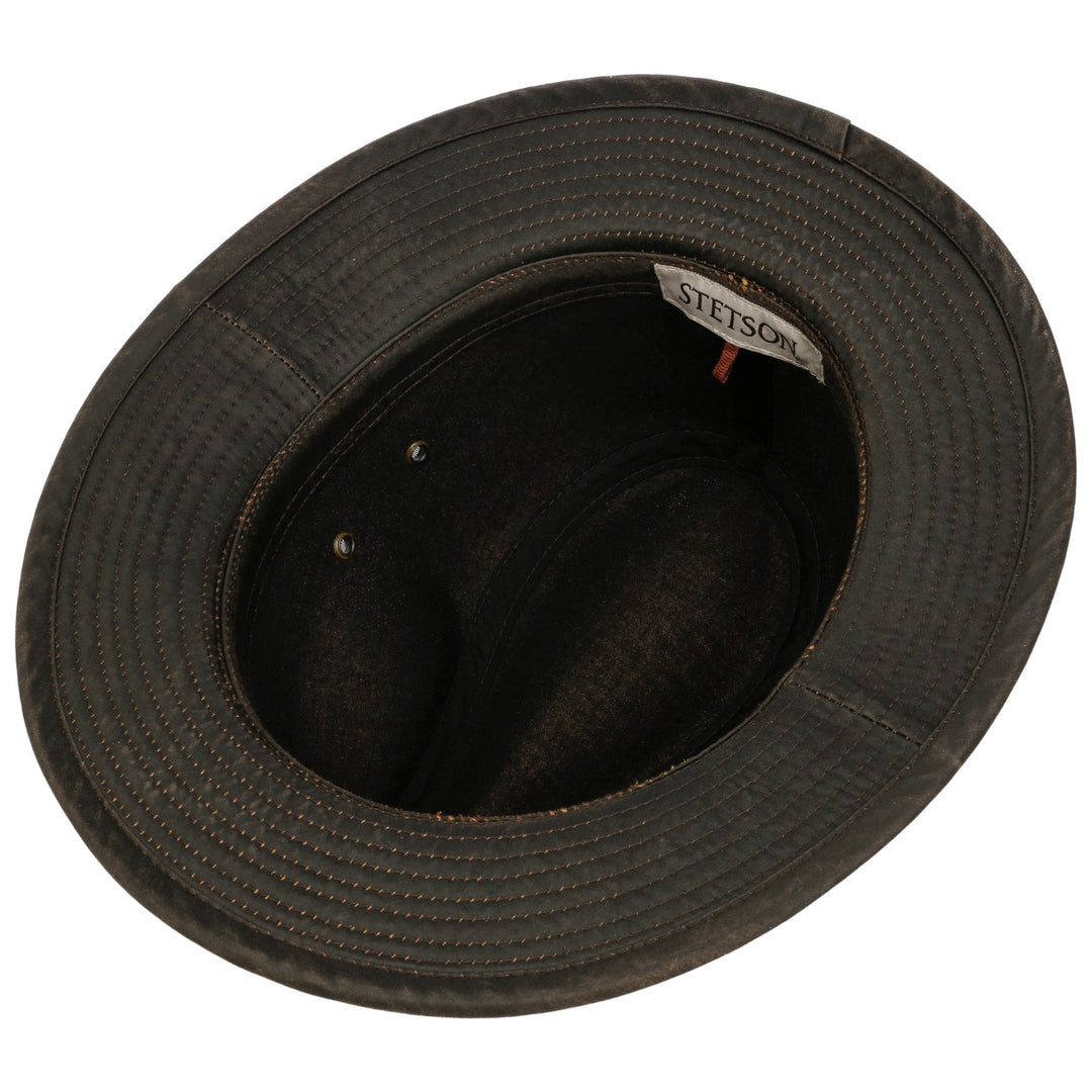 Stetson Traveller Cloth Hat in Brown UPF80