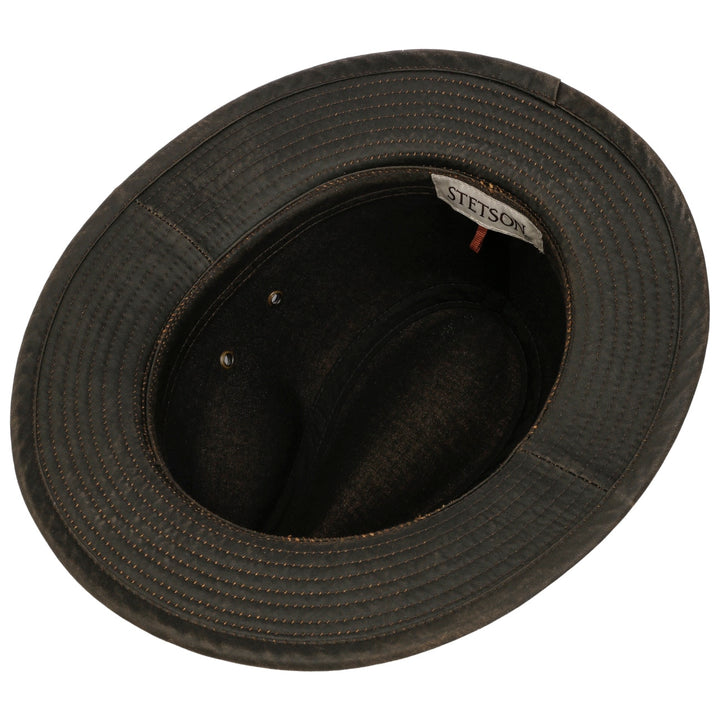 Stetson Traveller Cloth Hat in Brown UPF80