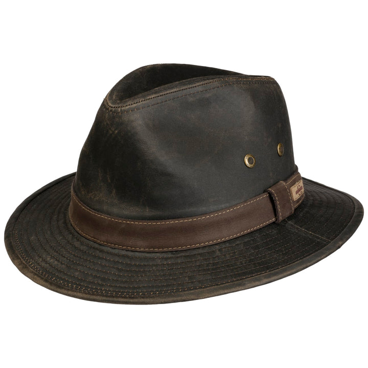 Stetson Traveller Cloth Hat in Brown UPF80