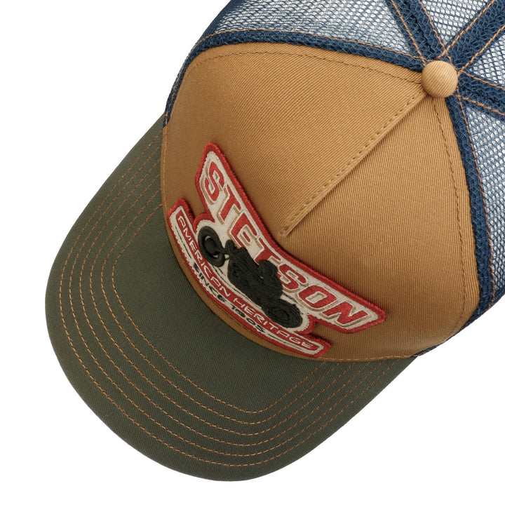 Motorbike Stetson Baseball Trucker Cap Adjustable Snapback
