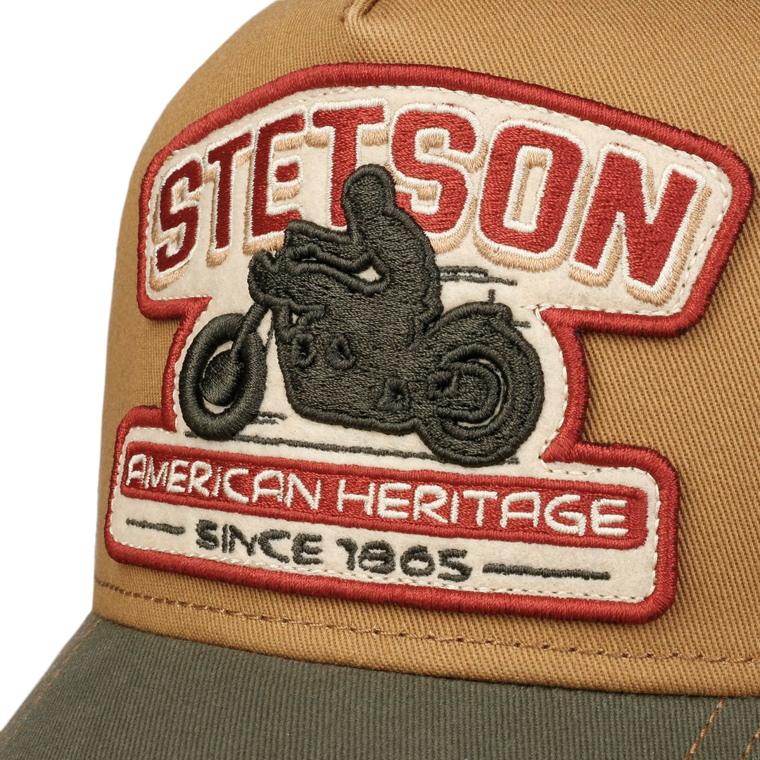 Motorbike Stetson Baseball Trucker Cap Adjustable Snapback