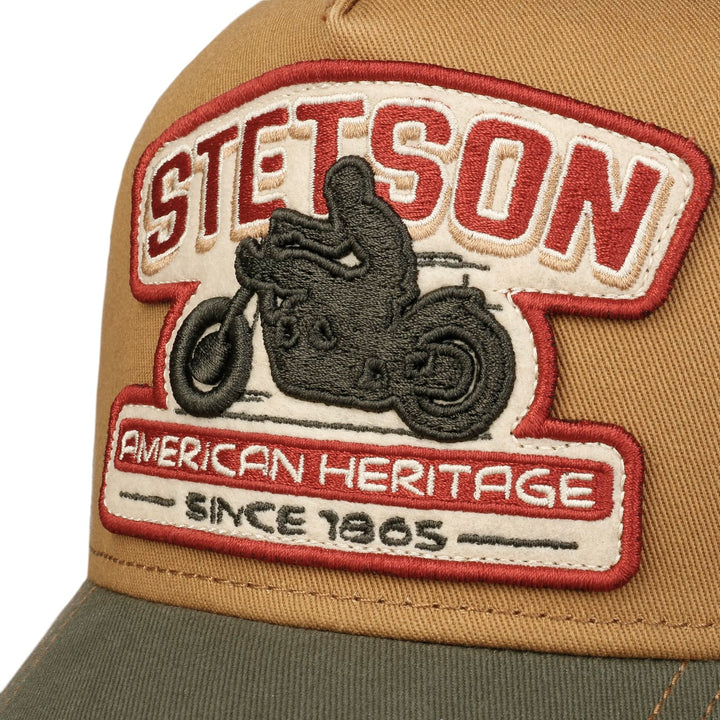 Motorbike Stetson Baseball Trucker Cap Adjustable Snapback