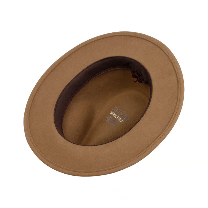 Stetson Cooperton Traveller Wool Hat Light Brown