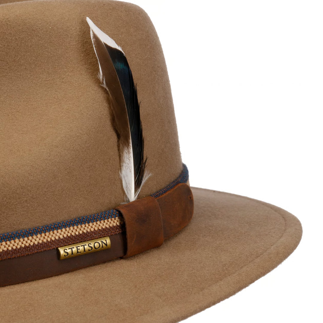 Stetson Cooperton Traveller Wool Hat Light Brown