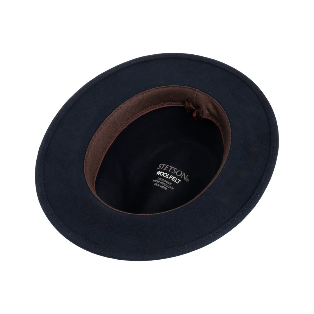 Stetson Cooperton Traveller Wool Hat Navy