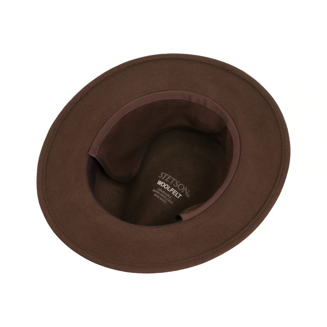 Stetson Dest Traveller Wool Hat with Ear Flaps in Brown