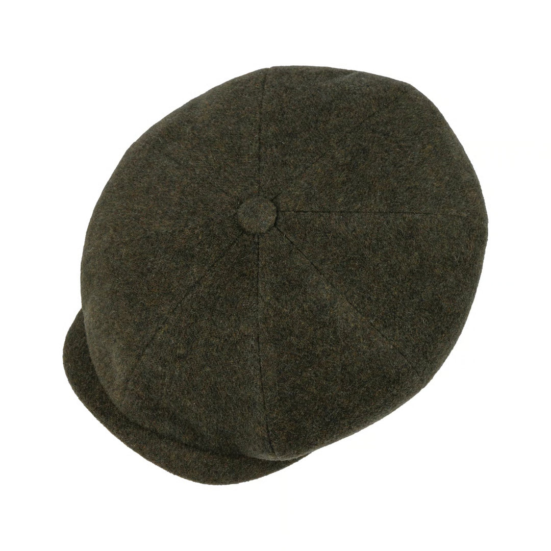 Stetson Wool Hatteras Noir Bakerboy Cap Moss