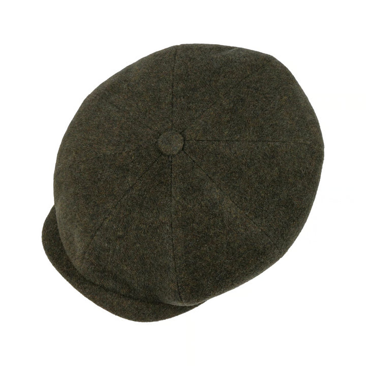 Stetson Wool Hatteras Noir Bakerboy Cap Moss