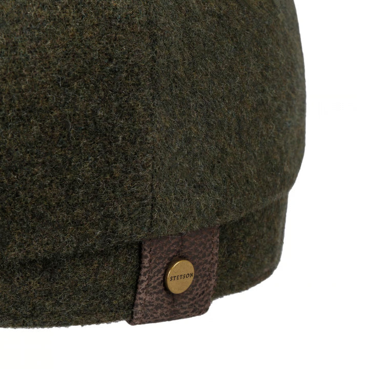 Stetson Wool Hatteras Noir Bakerboy Cap Moss