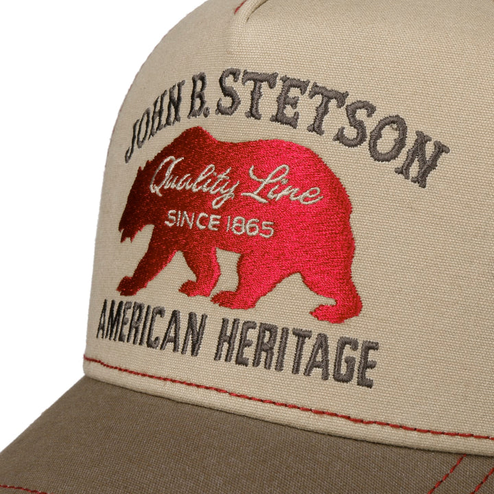 Stetson JBS Bear American Heritage Baseball/Trucker Cap Adjustable Snapback