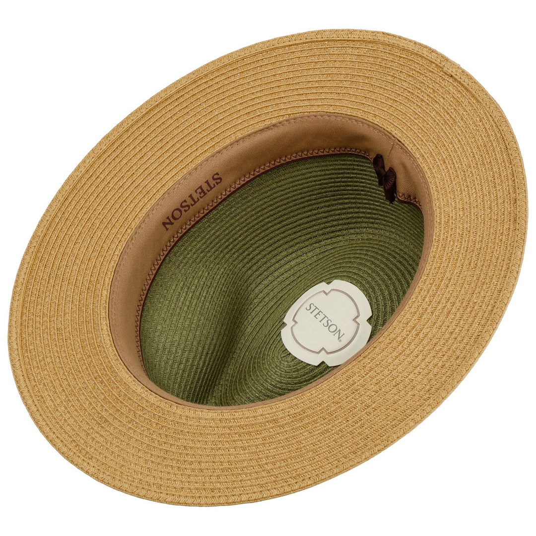 Stetson Romaro Toyo Straw Traveller Summer Fedora Hat Moss