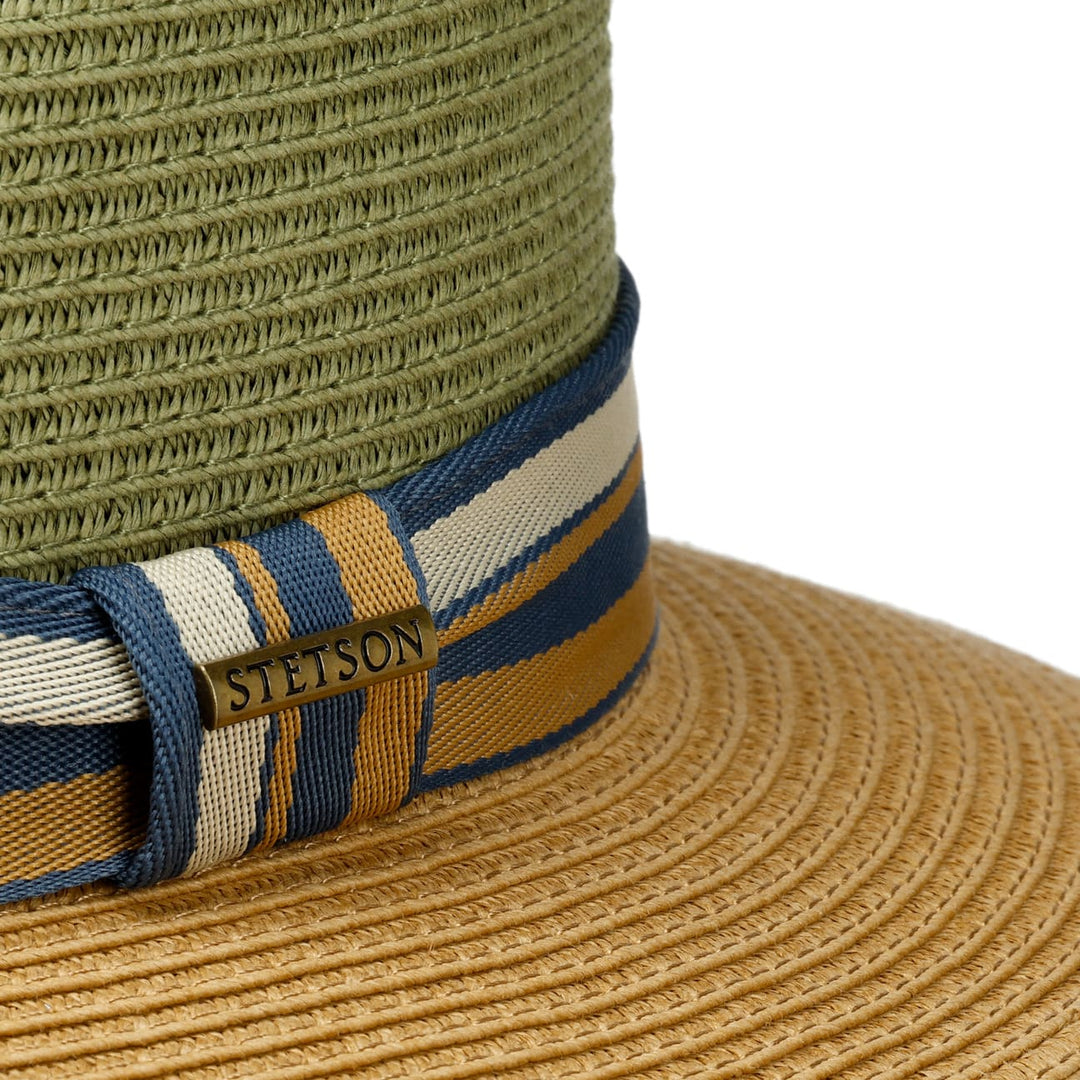 Stetson Romaro Toyo Straw Traveller Summer Fedora Hat Moss