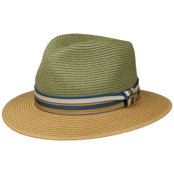 Stetson Romaro Toyo Straw Traveller Summer Fedora Hat Moss