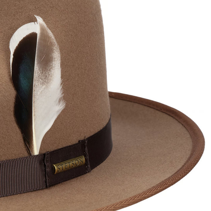 Stetson Stenbrick Fedora Wool Hat Light Brown