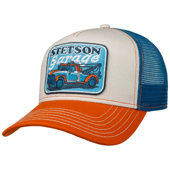 Garage Tow Truck Stetson American Baseball Trucker Cap Adjustable Snapback