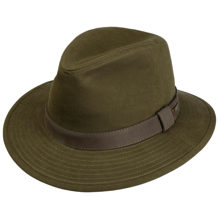 Stetson Traveller Cloth Hat in Olive
