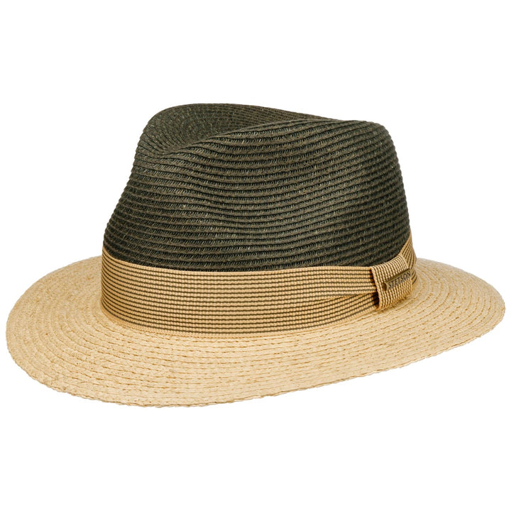 Stetson Two-Tone Toyo Raffia Fedora Hat