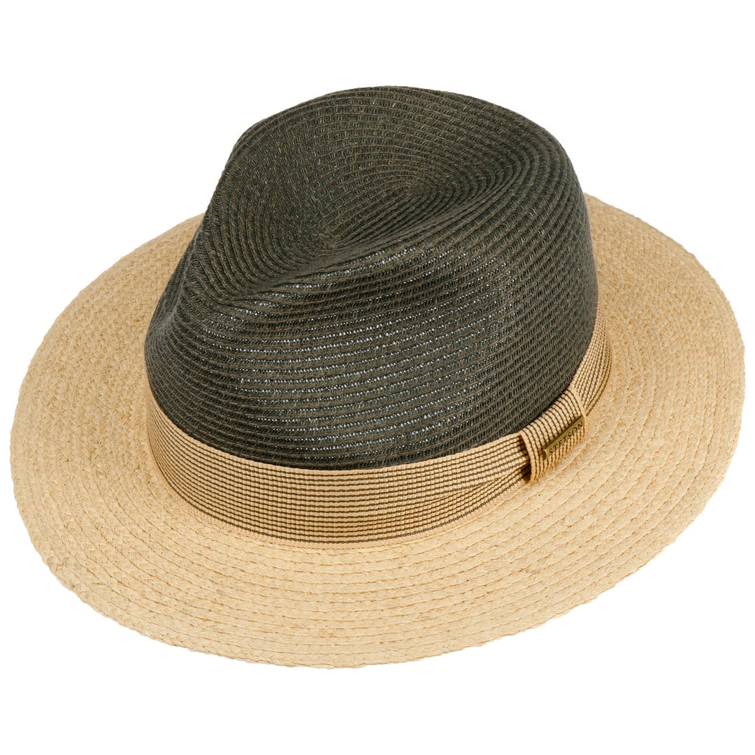 Stetson Two-Tone Toyo Raffia Fedora Hat