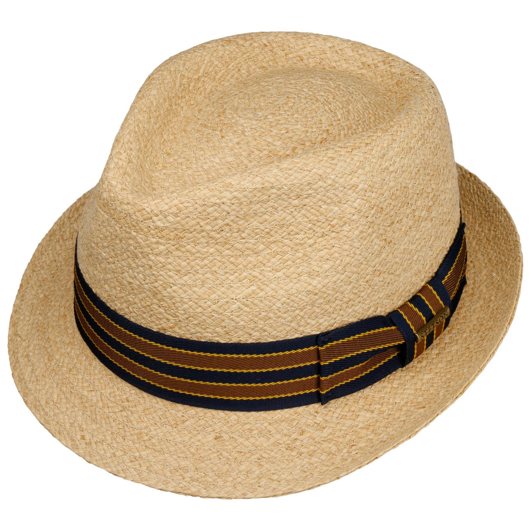 Stetson Yescott Raffia Straw Trilby Hat