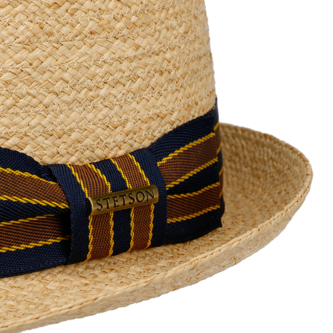 Stetson Yescott Raffia Straw Trilby Hat