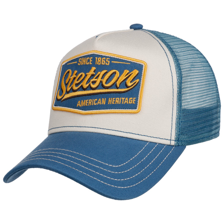 Stetson American Heritage Trucker Baseball Cap Light Blue