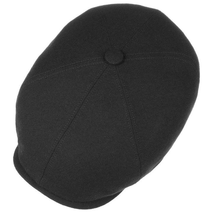 Stetson Brooklin Wool Cashmere Flat Cap Black