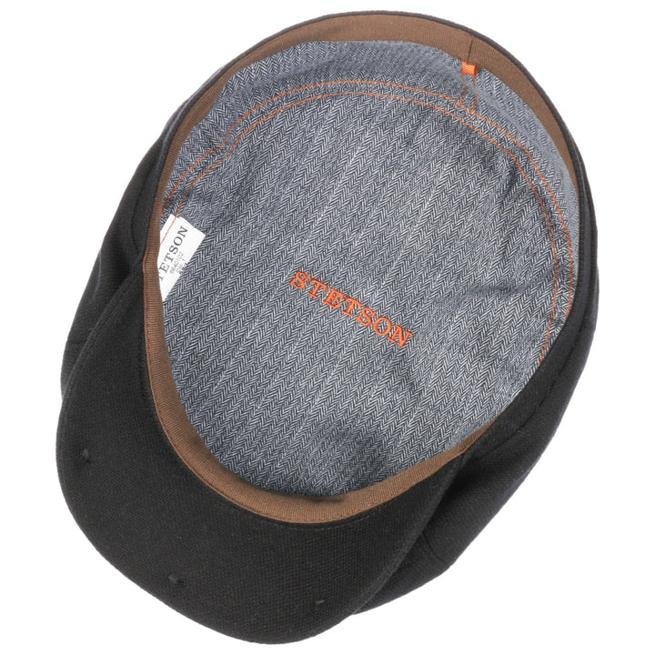 Stetson Brooklin Wool Cashmere Flat Cap Black