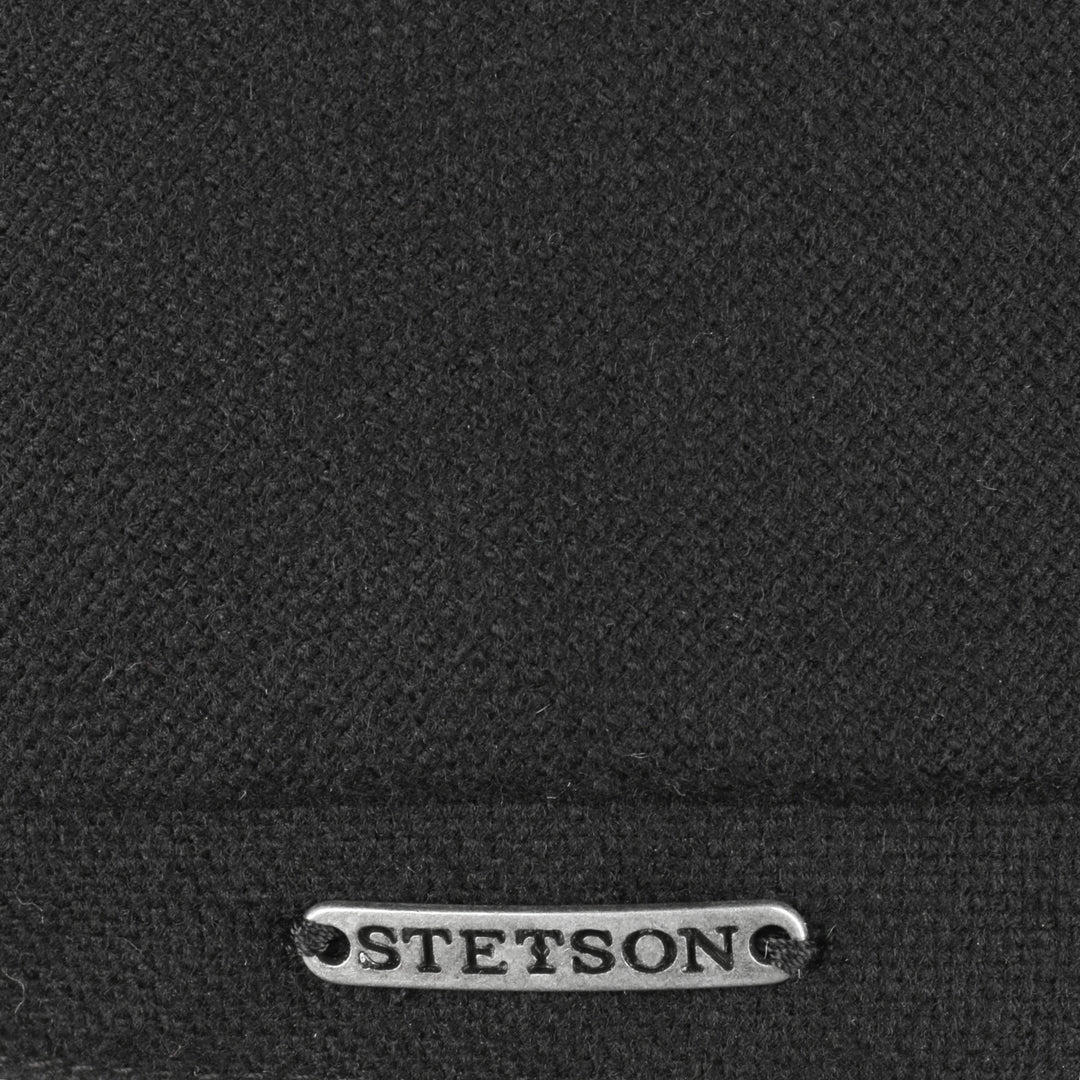 Stetson Brooklin Wool Cashmere Flat Cap Black