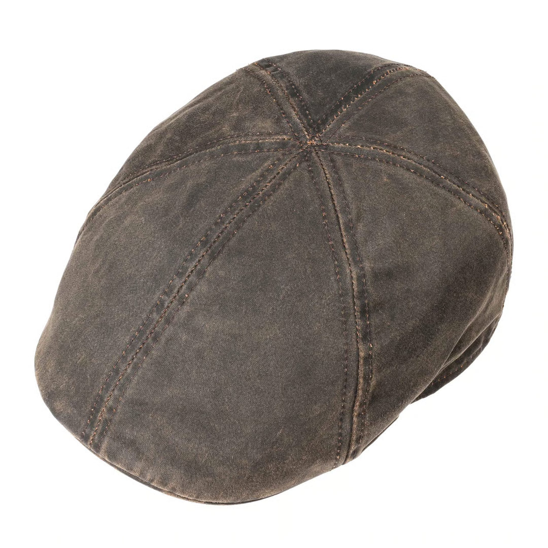Stetson Texas Duckbill Level Gatsby Cap in Brown