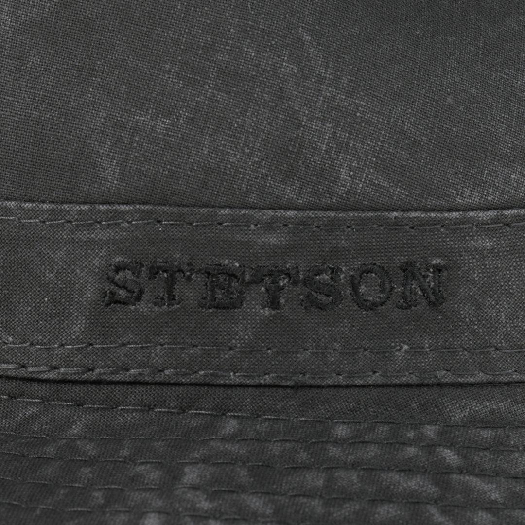 Stetson Organic Cotton Traveller Safari Hat in Faded Black