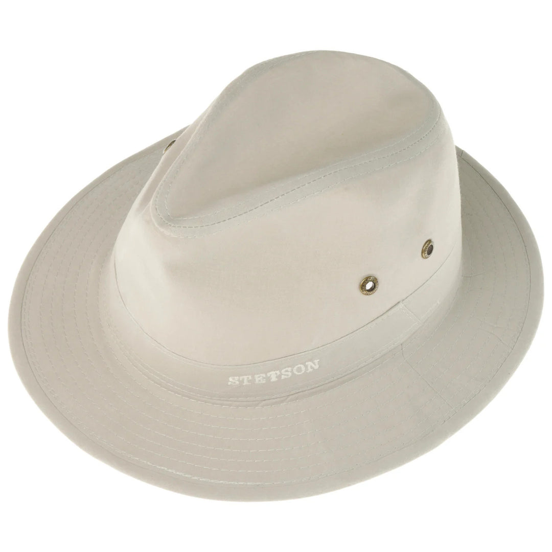 Stetson Organic Cotton Traveller Safari Hat in Oatmeal