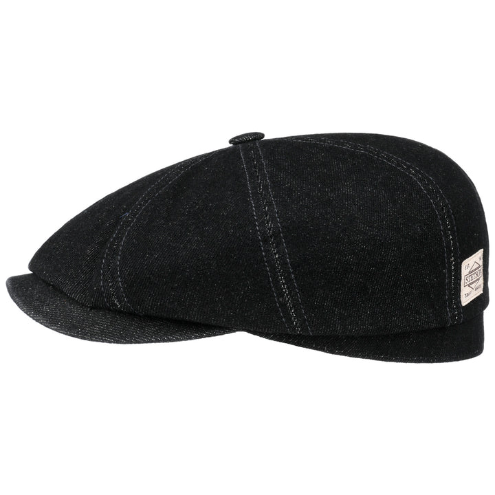 Stetson Robust Denim Hatteras Bakerboy Cap Black