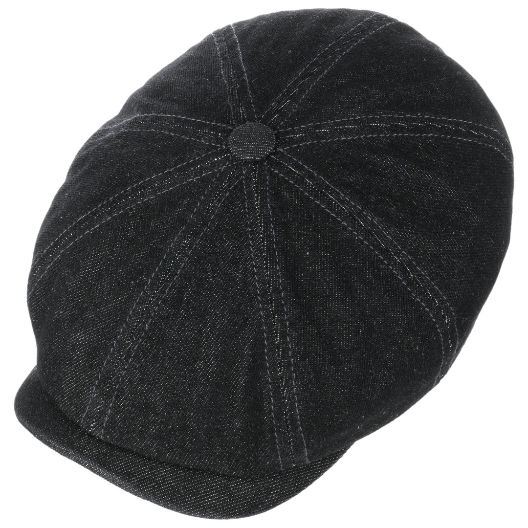 Stetson Robust Denim Hatteras Bakerboy Cap Black