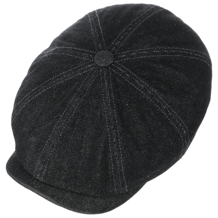 Stetson Robust Denim Hatteras Bakerboy Cap Black
