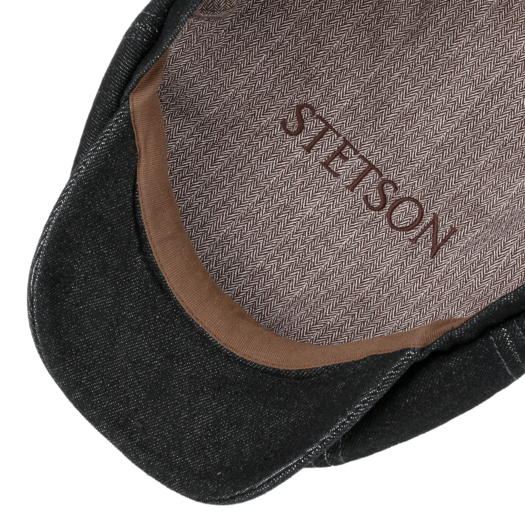 Stetson Robust Denim Hatteras Bakerboy Cap Black