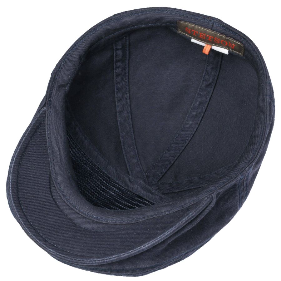 Stetson Paradise Cotton Ivy Flat Cap In Navy The Hat Company