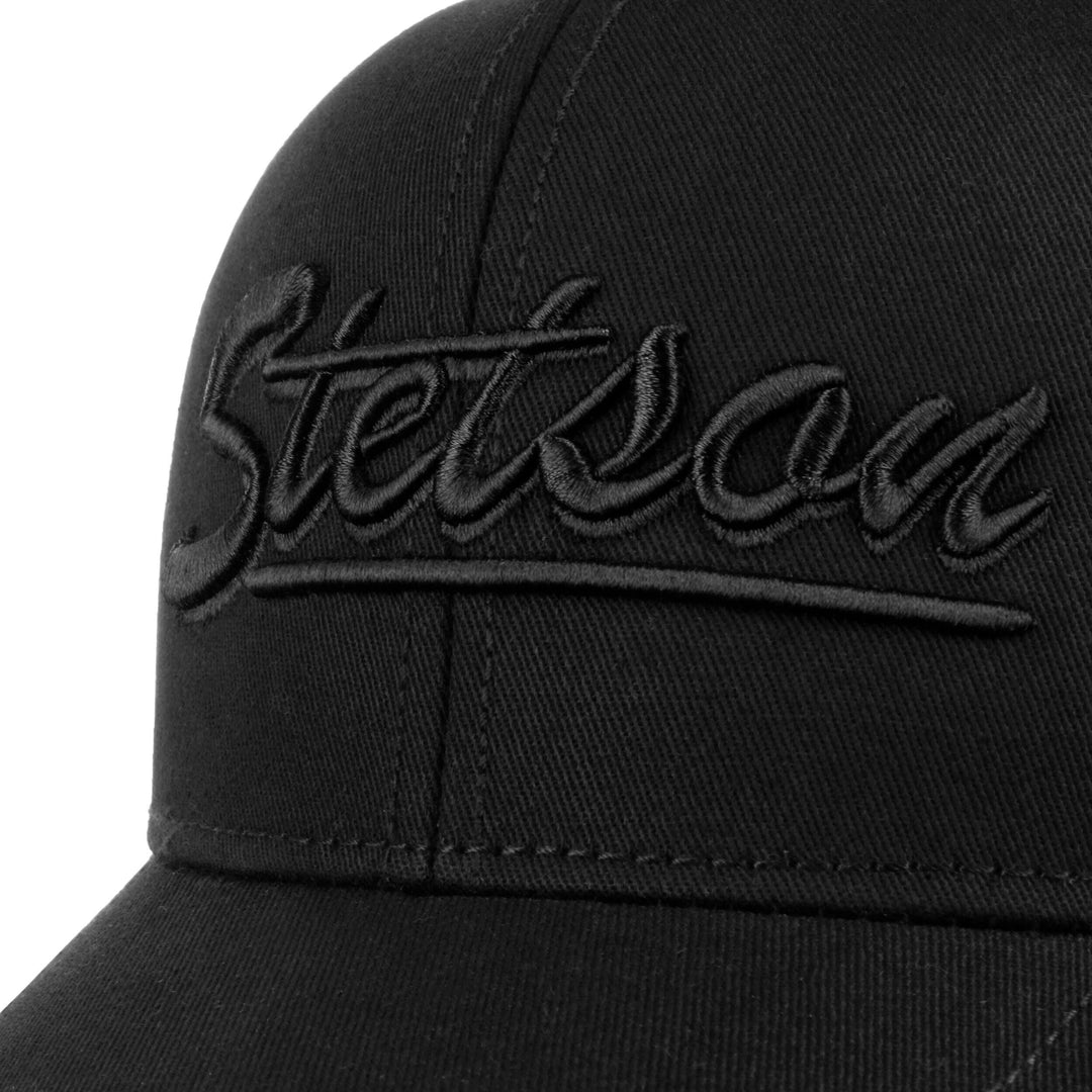 Monochrome Stetson Trucker Baseball Cap in Black