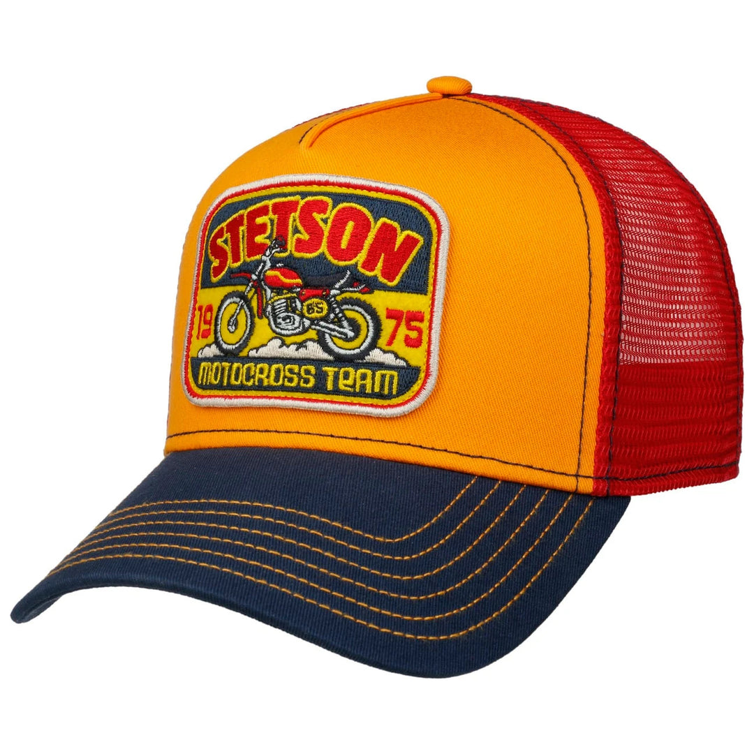 Casquette Trucker Stetson Riding Hot Rod - Snapback Baseball Mesh Vintage Homme/Femme