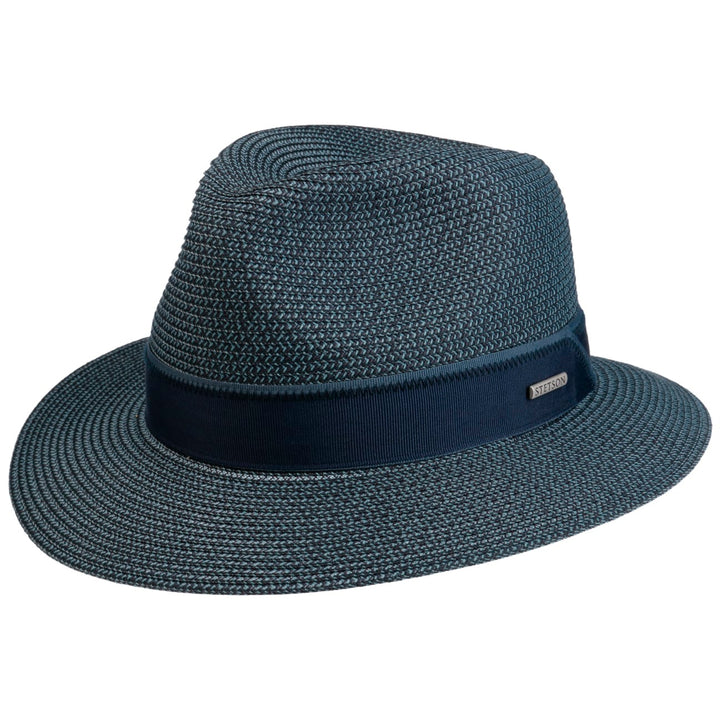 Stetson Pavelo Traveller Straw Hat Blue