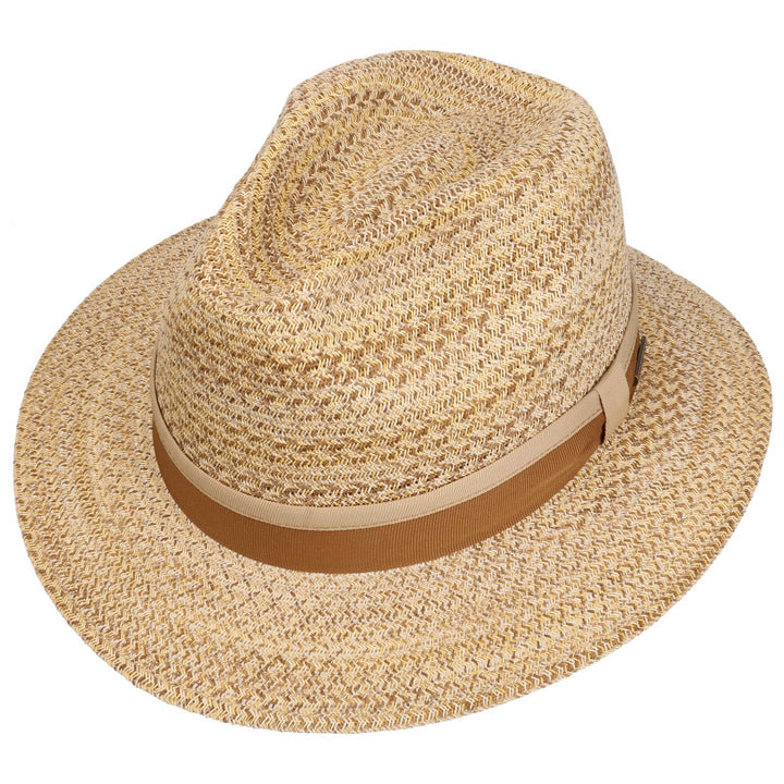 Stetson Toyo Straw Traveller Summer Fedora Hat Natural