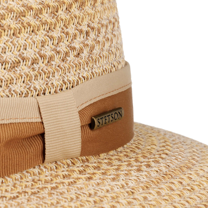 Stetson Toyo Straw Traveller Summer Fedora Hat Natural